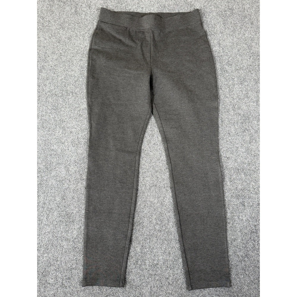 Quince Ponte Skinny Leg Pants Womens Large Tall Charcoal Gray 30"‎ NWT